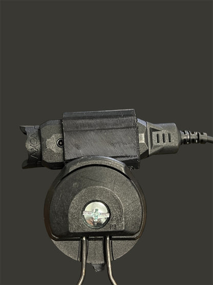 Axon FLEX POV Camera Mount from JB Squared with the camera extended forward