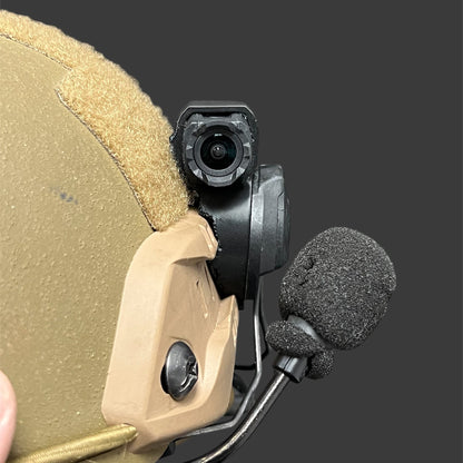 Front View of the Axon FLEX POV Camera Mount from JB Squared