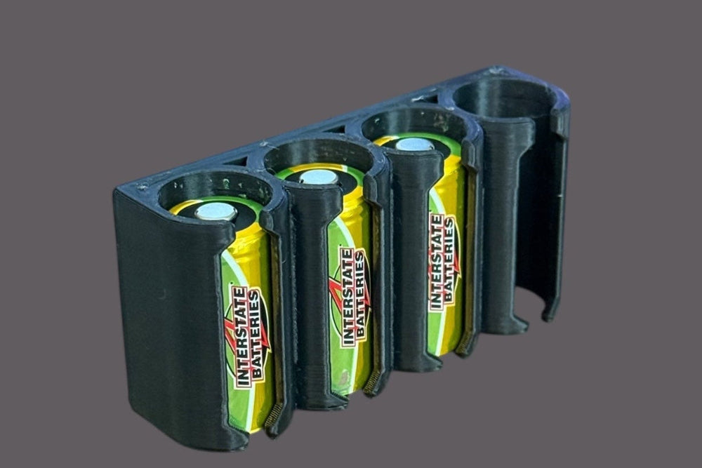 CR123 Batteries in a velcro backed container